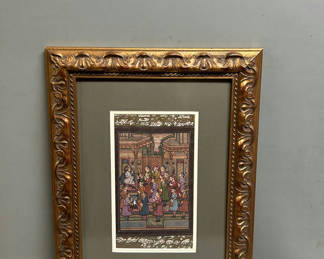 Lot 23: Persian Mughal Dynasty Court Painting