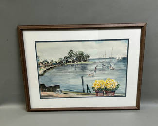 Lot 25: Seascape Watercolor Paintings