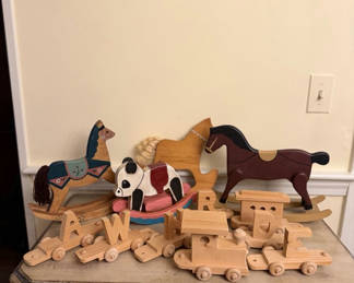 Lot 126: Wooden Toy Lot