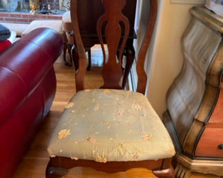 Lot 107: Ladder Back Side Chair - Upholstered