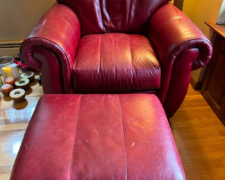 Lot 121: Chair And Ottoman