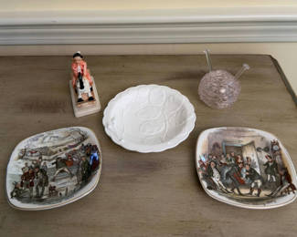 Lot 129: Collectible Plates And Figurine