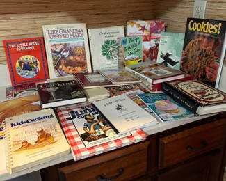 Lot 21: Large Lot of Vintage Cookbooks