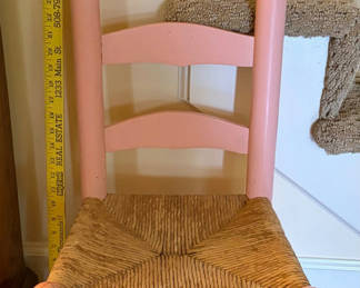 Lot 65: Child’s Chair with Rush Bottom