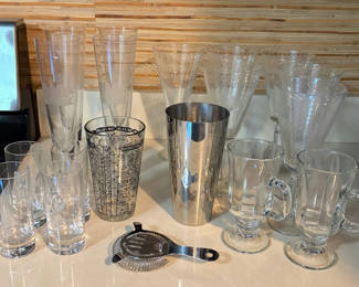 Lot 47: Barware Glasses and more!
