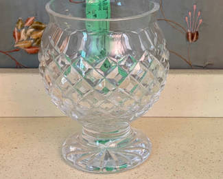 Lot 19: Waterford Crystal Comeragh Footed Flower Vase