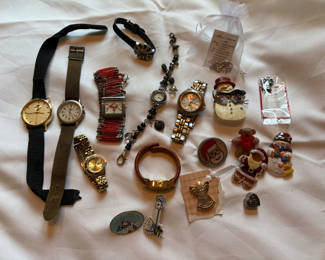 Lot 5: Watch Lot and Pins