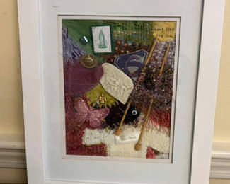Lot 61: Mixed Media Fiber Art by Rachel Benson