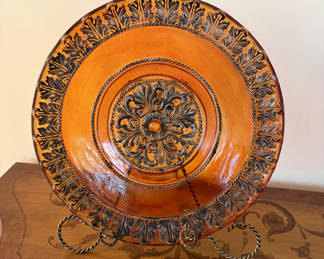 Lot 75: Decorative Plate with Stand