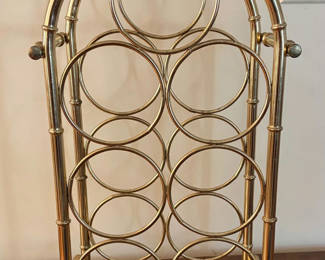 Lot 11: Brass Wine Rack
