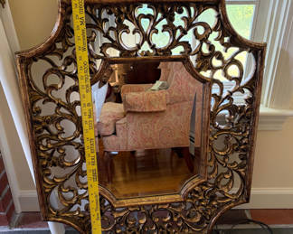 Lot 71: Decorative Framed Mirror