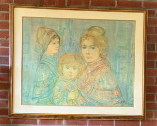 Lot 3: Large Edna Hibel Print 427/1000