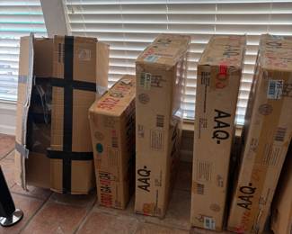New in box stools and dining chairs