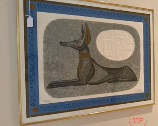 Limited Edition Lithograph "Egyptian Scene" by Keith Llewellyn DECARLO
