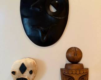 Hand Carved African Masks