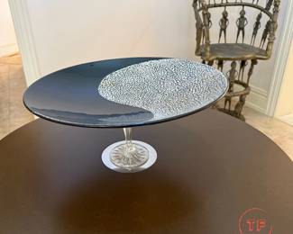 Footed Art Glass