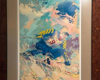 LEROY NEIMAN "Downhill Skier" Signed ARTIST PROOF Serigraph