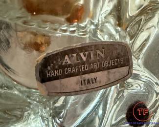 ALVIN Murano Style Art Glass Antelope