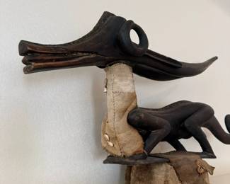 Bamana Chi Wara Headdress Featuring Antelope Sculpture