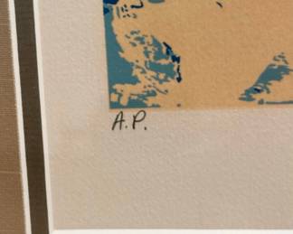 LEROY NEIMAN "Downhill Skier" Signed ARTIST PROOF Serigraph