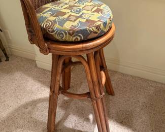 Rattan Swivel Barstools