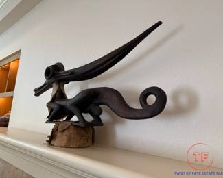 Bamana Chi Wara Headdress Featuring Antelope Sculpture