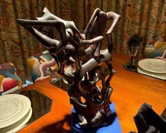 Hand Carved Makonde Shetani Sculpture