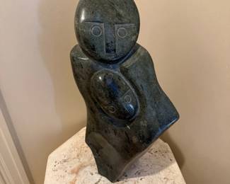 Stone Shona Mother and Child Carving