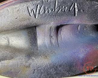 Signed RAKU Pottery Vase