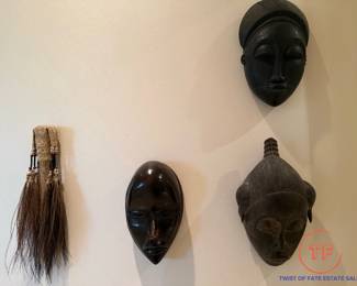 Hand Carved African Masks