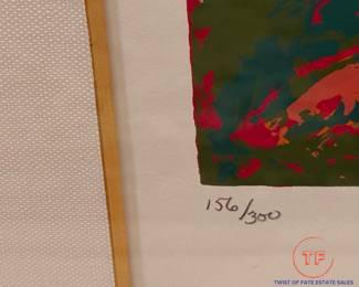 LEROY NEIMAN "Breakaway" Signed Limited Edition Serigraph