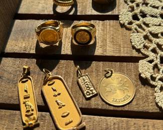 10kt, 14kt, 18kt and 24 kt Jewelry