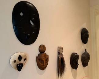 Hand Carved African Masks