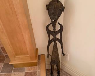 West African Bronze Fertility Sculpture