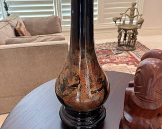 Asian Lacquerware Vase