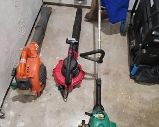 Husqvarna Gas Blower, Hyper Tough Electric Blower, Weed Eater