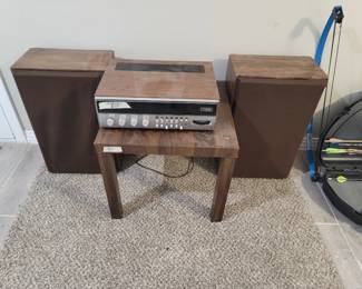 Vintage Sylvania CR-2742 Stereo w/ Speakers
