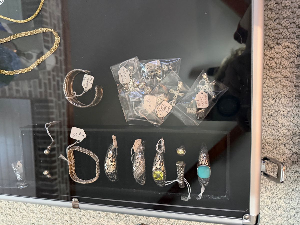 Sterling bracelets and sterling pendants 