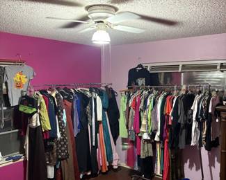 Clothing and purses