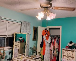 Vintage clothing and jewelry