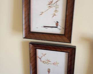 Asian Inspired Decorative Shadow Box Artworks