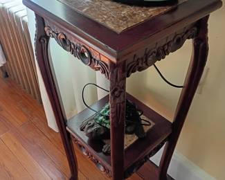 French Louis XV Style Lamp / End Table