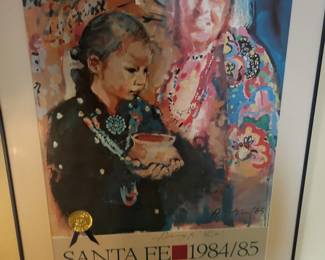 Official Santa Fe Promotional Poster 1984/85- R.C. Gorman