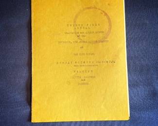 This is the program for the Twenty First Annual Graduation and Awards Dinner of the Irvington, New Jersey Little Leagues.