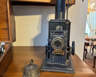 Antique Hand Cranked Magic Lantern Projector