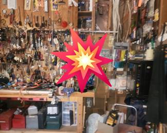 The garage is brimmed ULTRA MAX! It looks disorganized but we are gearing it up for you. Sooooo much to see and buy at this sale.