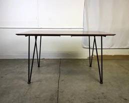 wood hairpin table