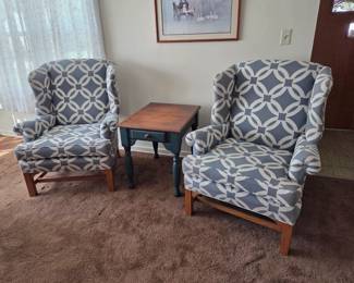 Wing back chairs