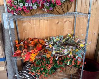 Wire Rack with Hanging Baskets