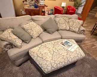 Sofa and Ottoman (has matching chair)